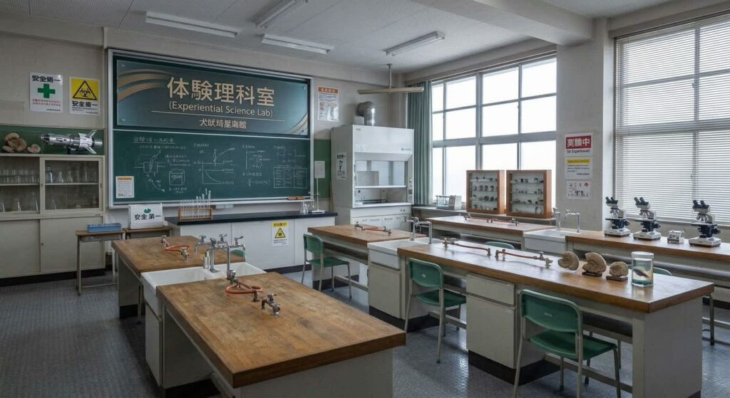 実験体験が行われる部屋の写真