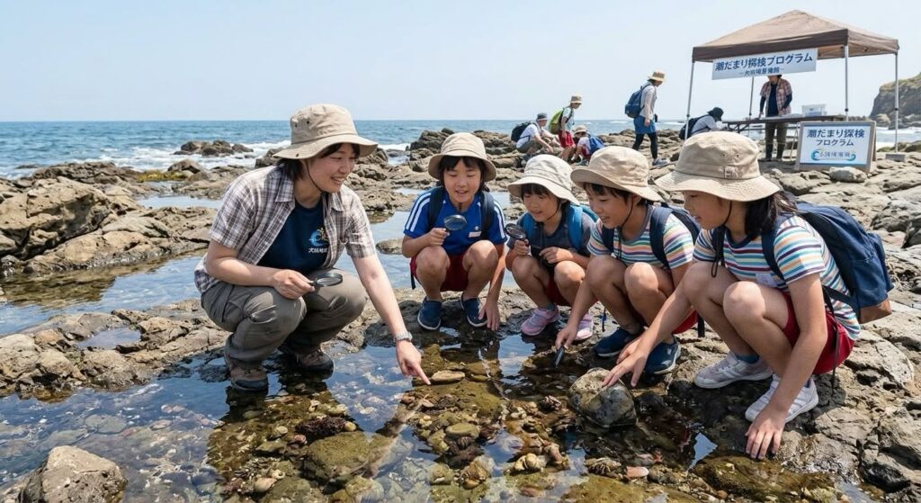 潮だまり探検の様子